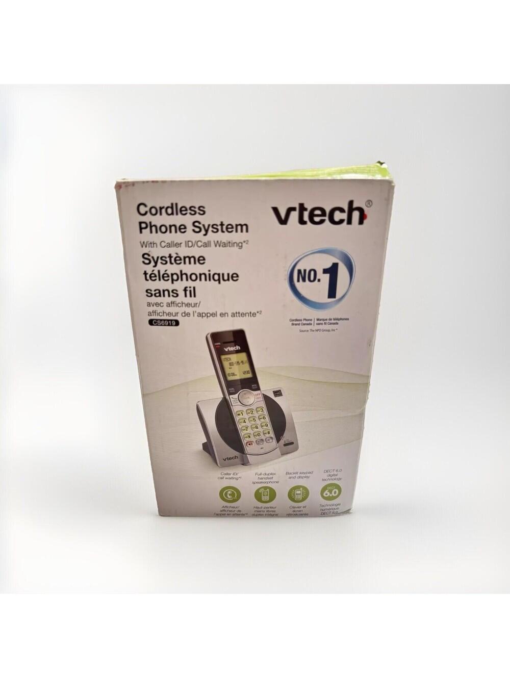 Vtech CS6919 Cordless Phone System with Caller ID and Call Waiting Features
